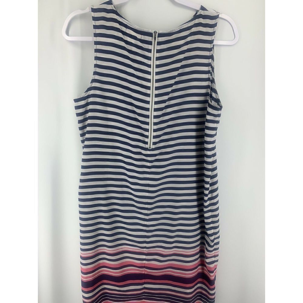 Carlson Blue White Pink Striped Mini Dress Size S - Picture 4 of 6